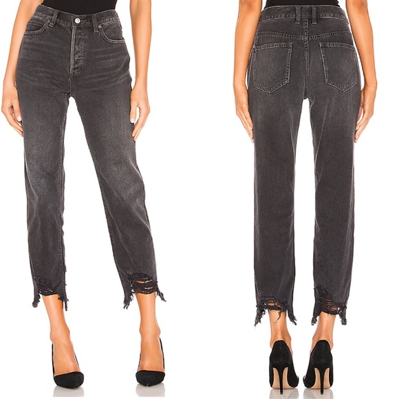 Free People Denim - Free people chewed up hem mid rise jeans